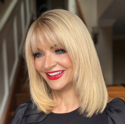 🔥Final Hours—Up to 85% Off🔥Human Hair Topper with Bangs | Hair Piece for Thinning Hair